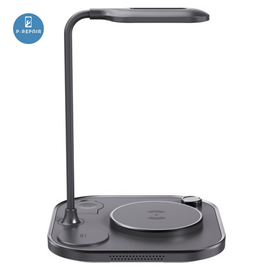 Desk Lamp met draadloze oplaadfunctie 4in1 - Zwart