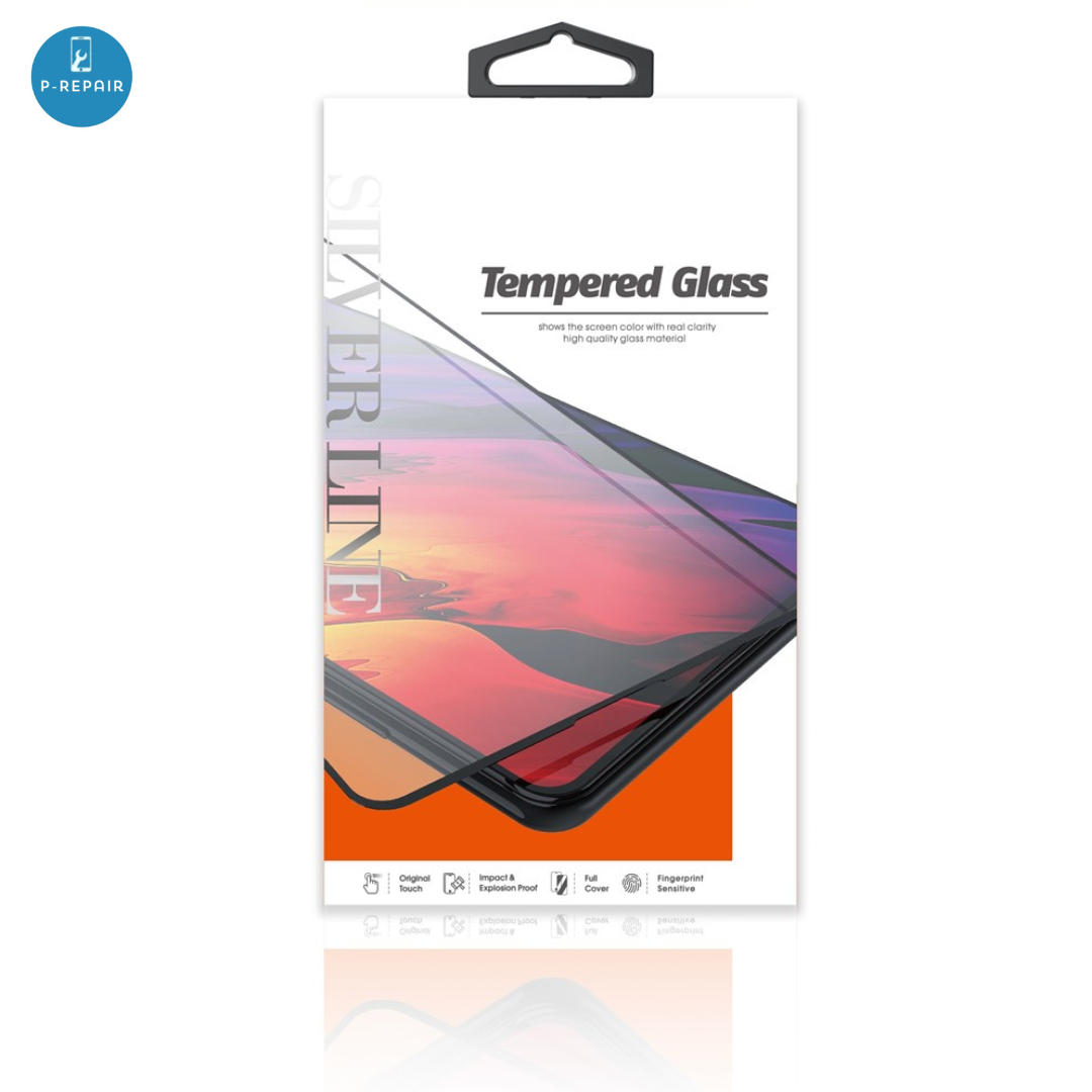 iPhone Tempered Glass - Goldline Zwart