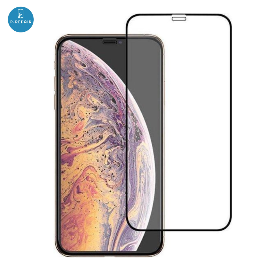 iPhone Tempered Glass - Goldline Zwart